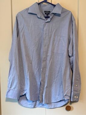 Croft & Barrow Light Blue Herringbone Dress Shirt